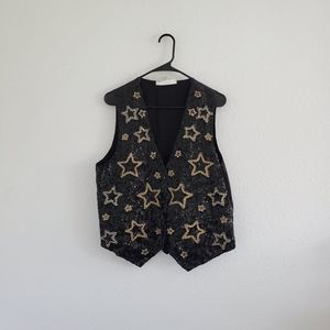 Fashion Fantasy Vintage StarBeaded & Sequined Vest